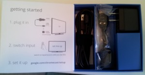 Chromecast Box Content