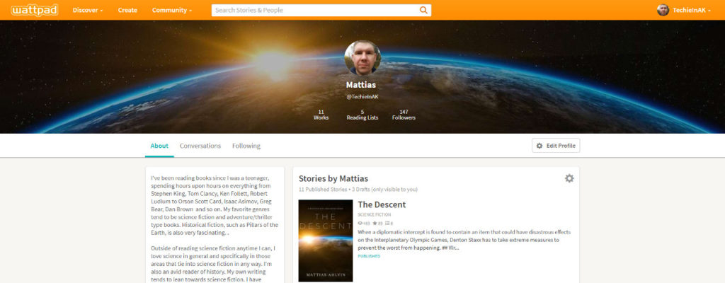 My Wattpad Experience – Tall Tech Tales