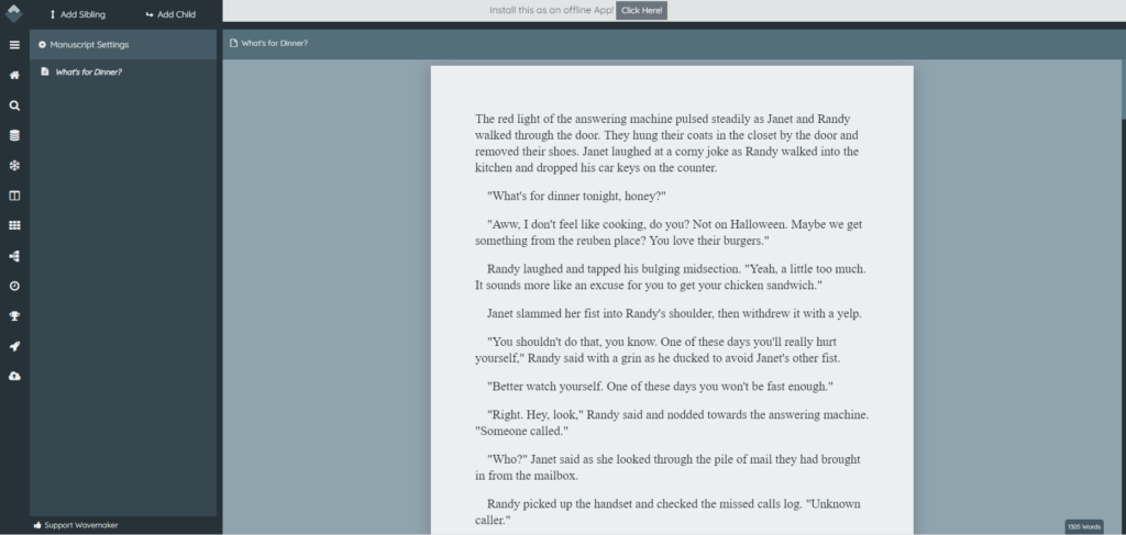 scrivener for chromebook